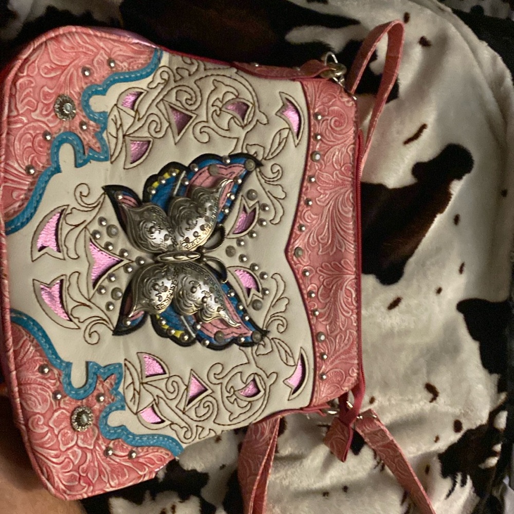 Pink cowgirl, trendy purse